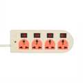 Four Plug Four Switch Multiplug 2 Meter Wire. 