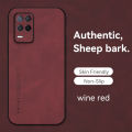 Lenuo For Realme8（4G） / Realme 8 Pro Case Luxury Sheepskin Leather Shockproof Matte Back Cover. 