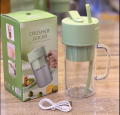 ElectraByte Premium Quality Jucier | 2 In 1 Mini PortableJuicer With Handle Straw And Blender | Electric Blender And Juicer | Mini Portable Personal Size Juicer Cup | USB Rechargeable Mixer 340ml Food Grade Water Bottle |  Portable Fruit Juicer Machine. 