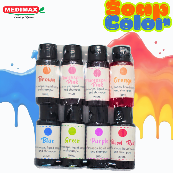 Premium Soap Color Collection – 8 Food Grade Liquid Dyes (160ml Total ...