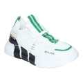 White/Green Run Life Fashion Shoes For Men. 