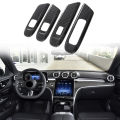 FORIDE For - C-Class W206 C260 2022 Window Control Panel Glass Lift Switch Cover Trim Double Button. 