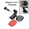 Gopro 4 In 1 Toolset Jhook Mount Buckle Clip Screw. 