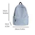 Nylon Preppy Style Backpack Portable Large Capacity Pure Color Students School Bag Outdoor Backpack Large Handbag Teenagers Shoulder Bag Travel. 