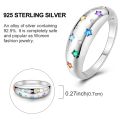 HOT Original 925 Sterling Silver Women Finger Rings for Women Silver Cocktail Ring Geometric Butterfly Round Shape Luxury Jewelry. 
