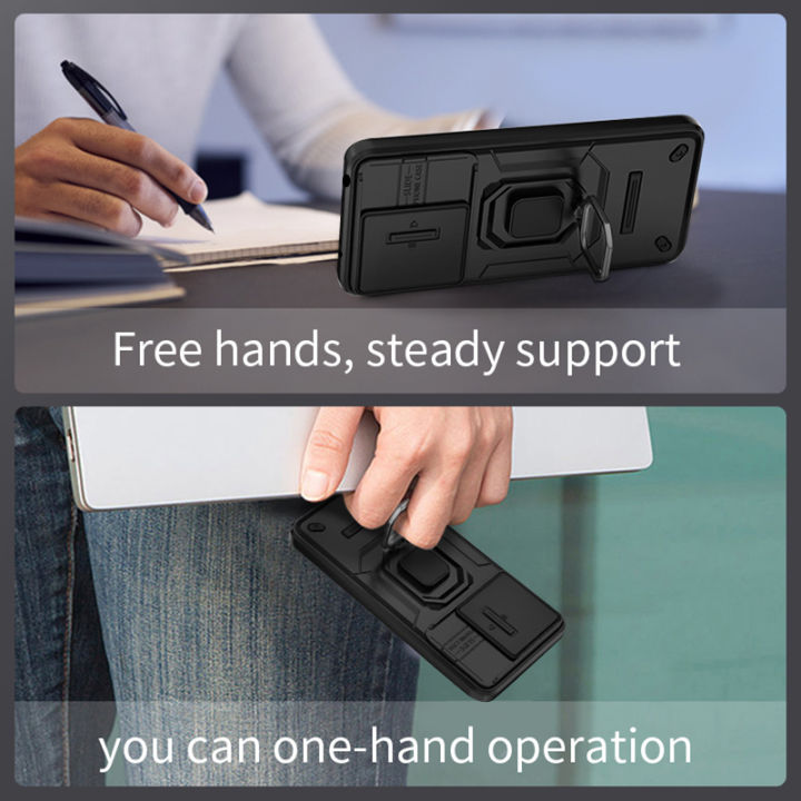 Vantime%20Case%20for%20Xiaomi%20Redmi%2013%20/%20Poco%20M6%204G%20Rugged%20Impact-resistant%20Sliding%20Cover%20Hard%20Stand%20Back%20Casing%20-%20Image%204