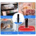 Handheld Vacuum Sealer Machine Portable USB Charging Cordless 2-in-1 Manual Handheld Vacuum Pump with 5pcs Sous Vide Bags for Food Storage and Preservation BPA-Free. 