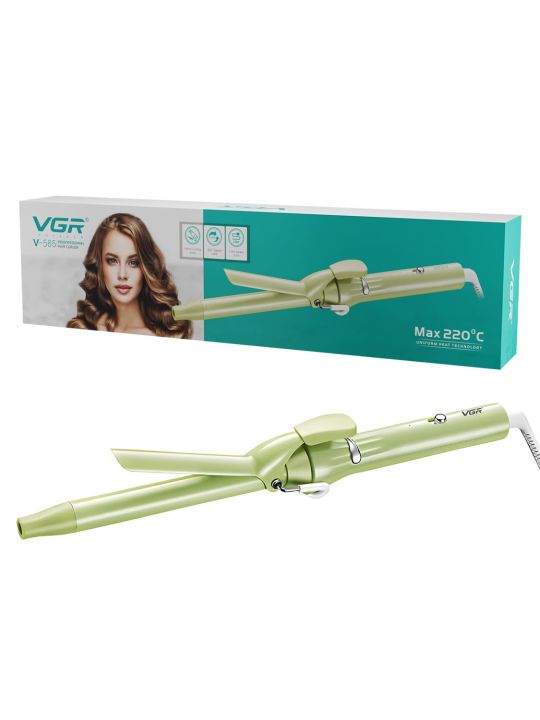 VGR V-565 Professional Electric Hair Curling Wand – Fast Heating 19mm Ceramic Curler with 220°C Maximum Heat Setting, Precision Temperature Control, Heat Settings