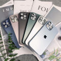 For iPhone 15 14 Plus 12 Pro Max 13 11 Pro for iPhone 13 Pro Max 11 12 Pro Alloy Phone Case Square Frame Case Cover with Logo. 
