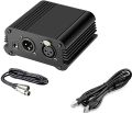 48V Phantom Power Supply With 10 Ft Xlr Cable And Adapter For Any Condenser Microphone (Bm-800)phantom power supply. 