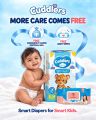 Cuddlers Cotton Soft Diaper XL 34 Pcs (12-17 kgs) with disposal bags & FREE Baby Wipes Inside This Pack. 