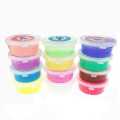 Crystal Clay Soft Slime Transparent Magic Mud Non Toxic Pack Of 6 Assorted Colours. 