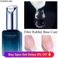Mini Born KODIES GEL Fiber Base Coat Fiberglass for Nails Gel Polish UV Semi Permanent Repair Fix Crack Nail Rubber Base Gel Strengthener. 