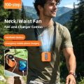 Delivers Powerful Airflow Rechargeable Neck Fan Charging High Speed Wearable Fan 100 Speed Adjustable Strong Wind Cooling Fan Sports. 