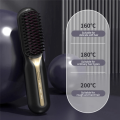 OUMERY Cordless Hair Straightener Hot Heating Comb Professional Electric Brush for Hair Smoothing Iron Negative Ion Hair Care B. 