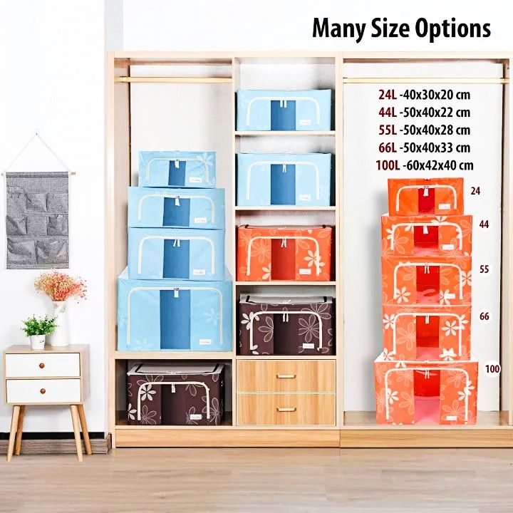 Kids%20Storage%20Box,%20Kids%20Cloth%20Storage%20Box%20For%20Kid's%20Clothes,%20Folding%20Stackable%20Clothes%20Organizer%20With%20Metal%20Frame%20-%20Image%204