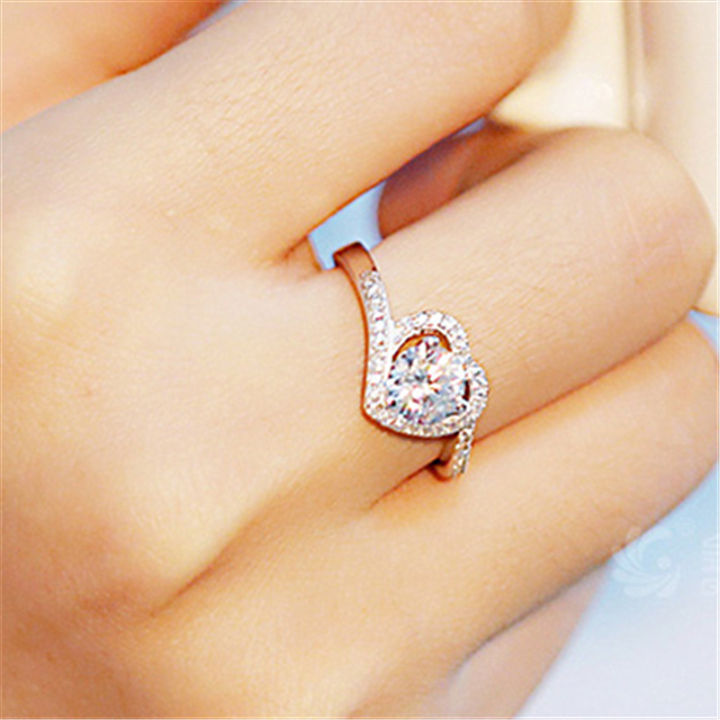 Foreign%20trade%20wish%20love%20ring%20twisted%20arm%20diamond%20peach%20heart%20ring%20heart%20shape%20cute%20girl%20love%20diamond%20ring%20-%20Image%202