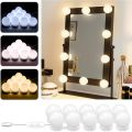 3 Color Changing Hollywood Style 10 Dimmable USB Powered Mirror Light. 