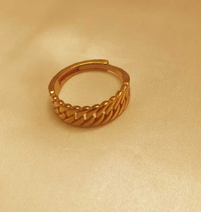 Panchadhatu Design Gold Plated  Adjustable Ring