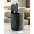 Smart Trash Can Garbage Bin Capacity Induction Trash Can for Kitchen Bathroom Black 1 PCS. 