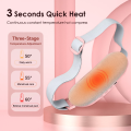Period Belt | Menstrual Cramp Relief Heating Belt for Women | Electric Warming Pad with Vibration Massage | 3 Temperature Levels | USB Rechargeable | Portable Pain Relief Waist & Abdominal Heating Pad. 