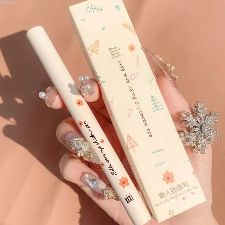 Uonevic%20Eyeshadow%20pencil%20glitter,%20silkworm%20diamond%20blue%20pencil%20makeup%20New%20highlighter,%20pearl%20brightener,%20gold%20silver%20eyeliner%20-%20Image%204