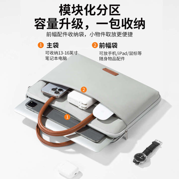 Laptop%20Bag%2014inch%20Womens%20Handbag%202025%20New%20Model%20Compatible%20with%20Huawei%20MateBook%2013s,%20Lenovo%20Yoga%20Air%2014,%20Dell%20Inspiron%2015.6,%20Apple%20Book%2016%20Commuter%20Briefcase%20-%20Image%202