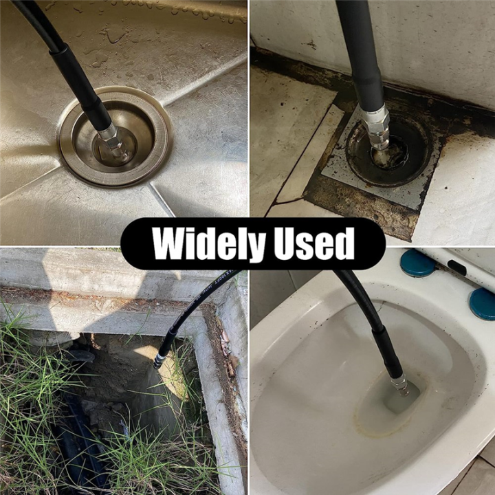 Sewer%20Jetter%20Nozzle%20for%20Pressure%20Washer,Drain%20Cleaning%20Tips,Rotating%20Button%20Nose%20with%201/4%20inch%20Quick%20Connect,5000PSI%20-%20Image%205