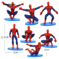 Aweisuan spiderman birthday decorations 1 s/set Spider Man Cake Action Figure Spider Man Theme Party Model Supplies Ornaments Kids Happy Birthday Cake Decoration ToyBalloons. 