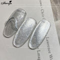 Monja 8ml Reflective Gem Cat Eye Magnetic Gel Cat Eye Laser Glitter Holographic Nail UV Gel Soak Off Varnish Nail Art Decorations. 