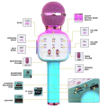 Portable Singing Machine Wireless Bluetooth Karaoke Microphone Handheld Projector for Home KTV Party Kid Gift. 