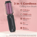Cordless Hair Curler Cordless Curling Iron Rechargeable Cordless Curling Iron Black. 