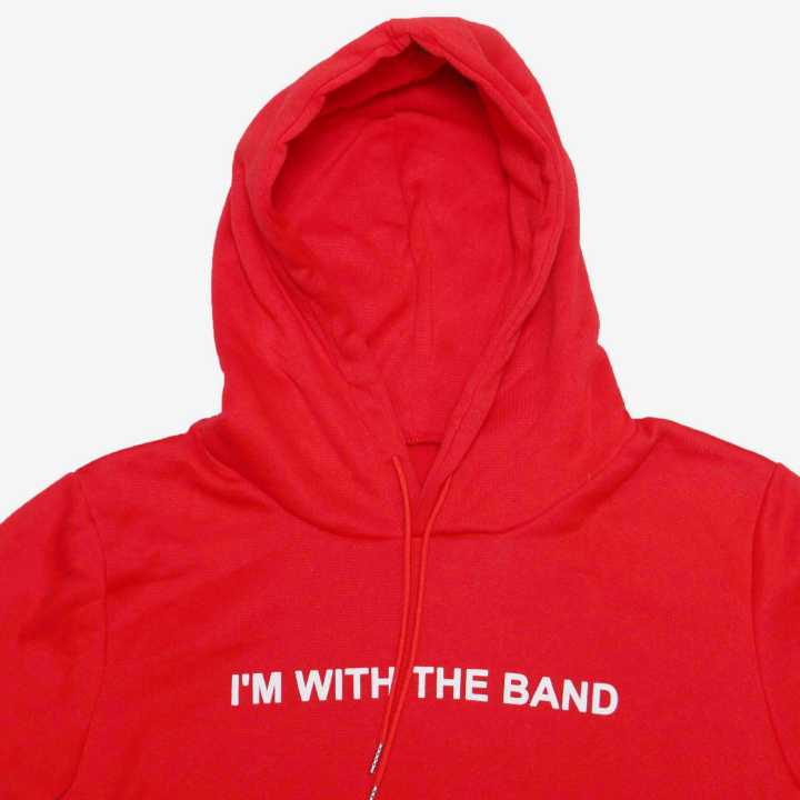 Red%20I'm%20With%20The%20Band%20Printed%20Hoodie%20For%20Women%20-%20Image%204
