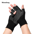 Wenefang Summer Sunscreen Cycling Gloves Dot Anti-Slip Riding Outdoor Sports Half Finger Gloves Breathable MTB Bike Bicycle Gloves. 