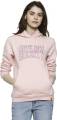 Women Full Sleeve Printed Hooded Light Pink Sweatshirt For Women Stylish Winter Outer Hoodies for Girls Winter Wear. 