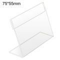 1Pc Portable Acrylic Clear Desktop Sign Labels Display Holder Price Name Card Tag Stand Rack. 
