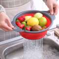 Silicone Folding Rice Strainer Bowl For Kitchen. 