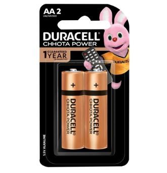 Duracell Chhota Power Alkaline 2AA Batteries- 2 Pieces