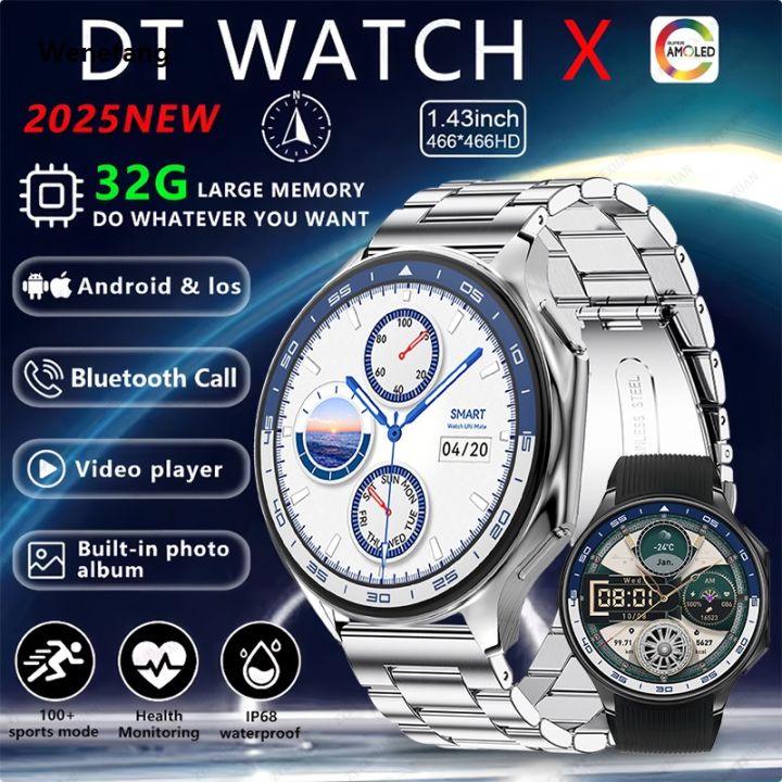 Wenefang%202025%20New%20DT%20WATCH%20X%20Smart%20Watch%20Waterproof%204GB%20MP4%20Player%20Album%20%E3%80%902025%20Version%E3%80%91%20BT%20Call%20AMOLED%20Men's%20Smart%20Watch%20Multi-sport%20Mode%20Women's%20Watch%20-%20Image%203