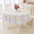 Round Shape Waterproof Dining Table Cloth -Color And Print May Vary. 