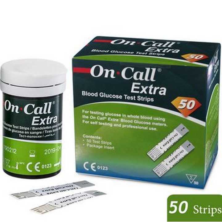 On Call Extra Strips 50 Vial