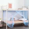 Foldable Single Mosquito Net Breathable Dormitory Bunk Bed Curtain with Fine Mesh Canopy for Home College Use. 