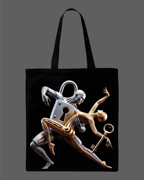 Surrealist%20Lock%20&%20Key%20Graphic%20Printed%20Tote%20Bag%20%E2%80%93%20Eco-Friendly%20Cotton%20Shoulder%20Shopping%20Bag-White,%20Black%20-%20Image%203
