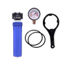 20 Inch Big Blue Jumbo Bag Filter Housing With Water Bag Filter Cartridge , Spanner key, Pressure Meter. 