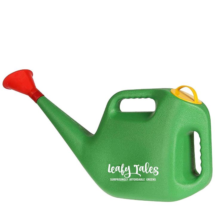 5 Litre Plastic Green Watering Can for Plants/Garden/with Sprayer Plants