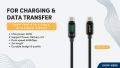 Prolink [ 100W  5A  2-meter  Real-Time Display  E-mark Chip ] USB-C-C PD Fast Charging Cable Nylon Braided - GCC-100-02. 