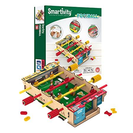 Smartivity Diy Foosball, Mini Football, Soccer Table Stem Fun Toys