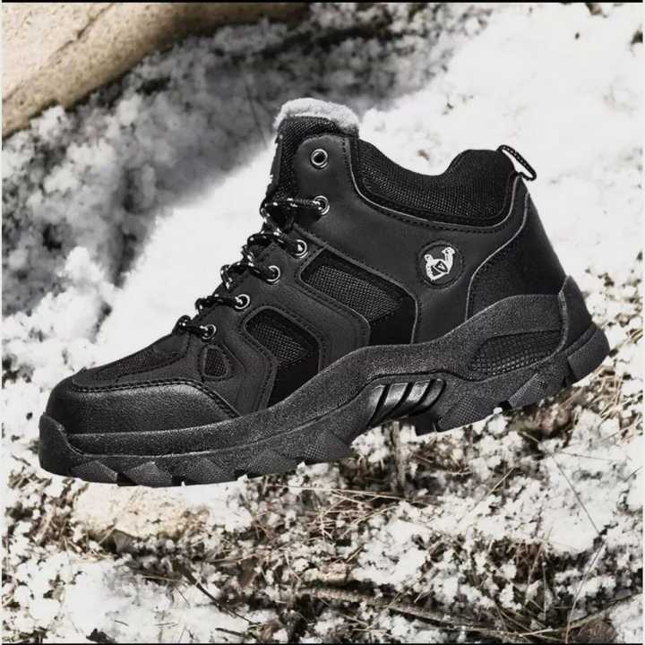 Lumberjack Black Softshell Waterproof Trekking Shoes For Men