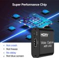 Video HDMI Capture Card with Loop Out. 