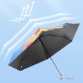 Easily Store Mini Sun Umbrella Anti UV Portable Rain Umbrellas Multi-purpose Lightweight 6-Folding Parasol Student. 